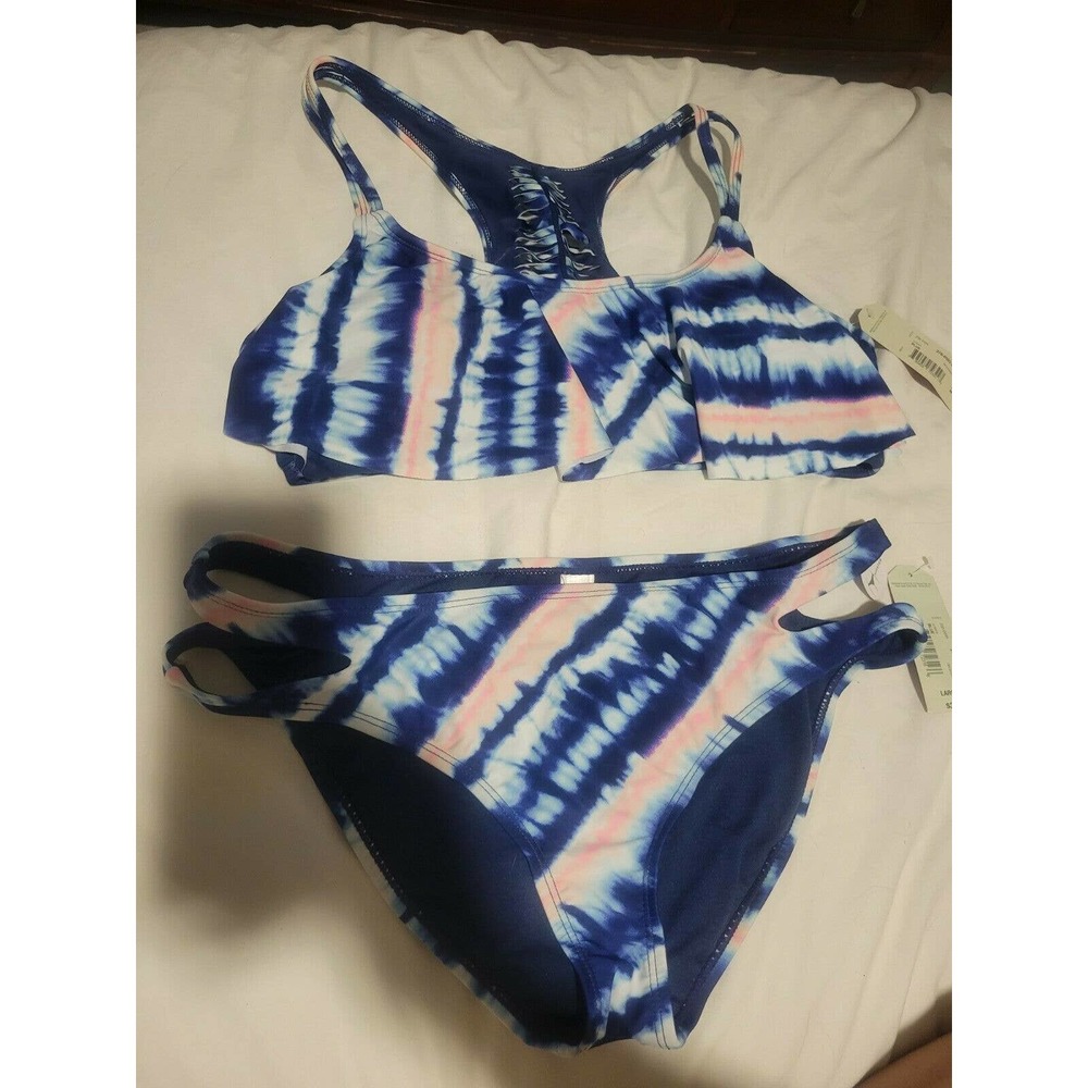 Arizona Jean Co. Swimsuit Bikini Set 2 PIECE Juniors Size Large NWOT